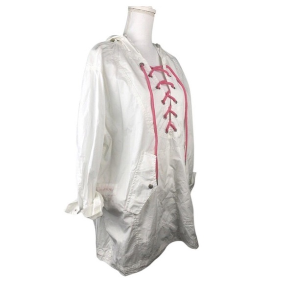 Free People Poplin Hooded Pullover M/L - Picture 7 of 8